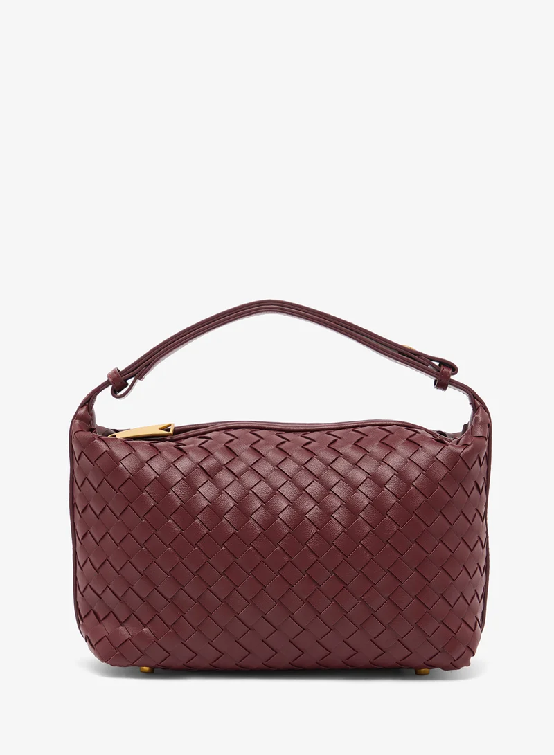 ايلا Woven Textured Top Handle Bag
